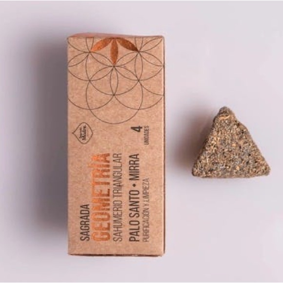 Sagrada Madre - Sacred Geometry Triangle Incense Palo Santo and Myrrh - Picture 2 of 2